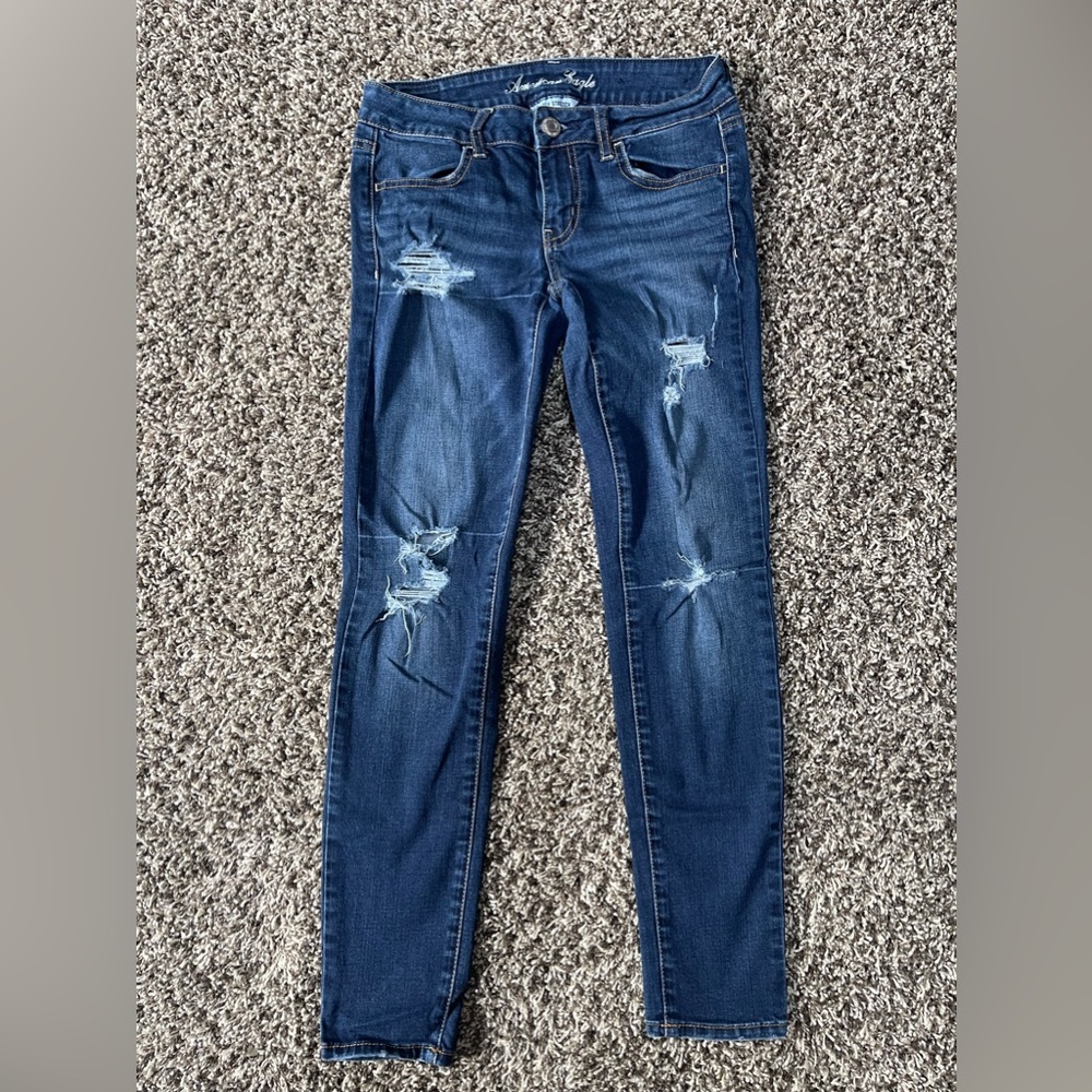 American Eagle Jeggings distressed